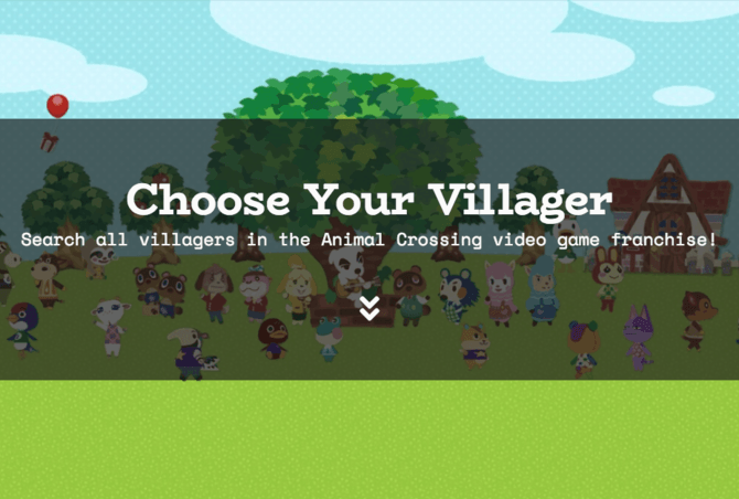 an image of Choose Your Villager app